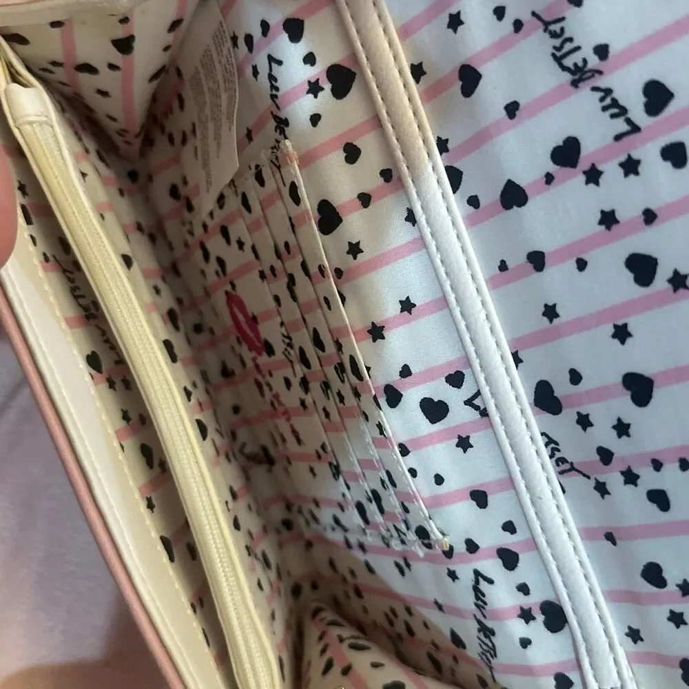Betsey-johnson Women's Pink and White Bag
